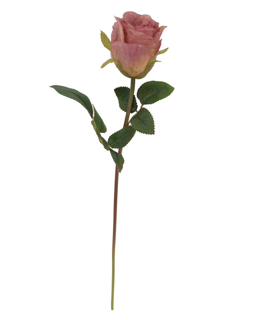 Kunst-Stielblume Rose altrosa ca. 50 cm 