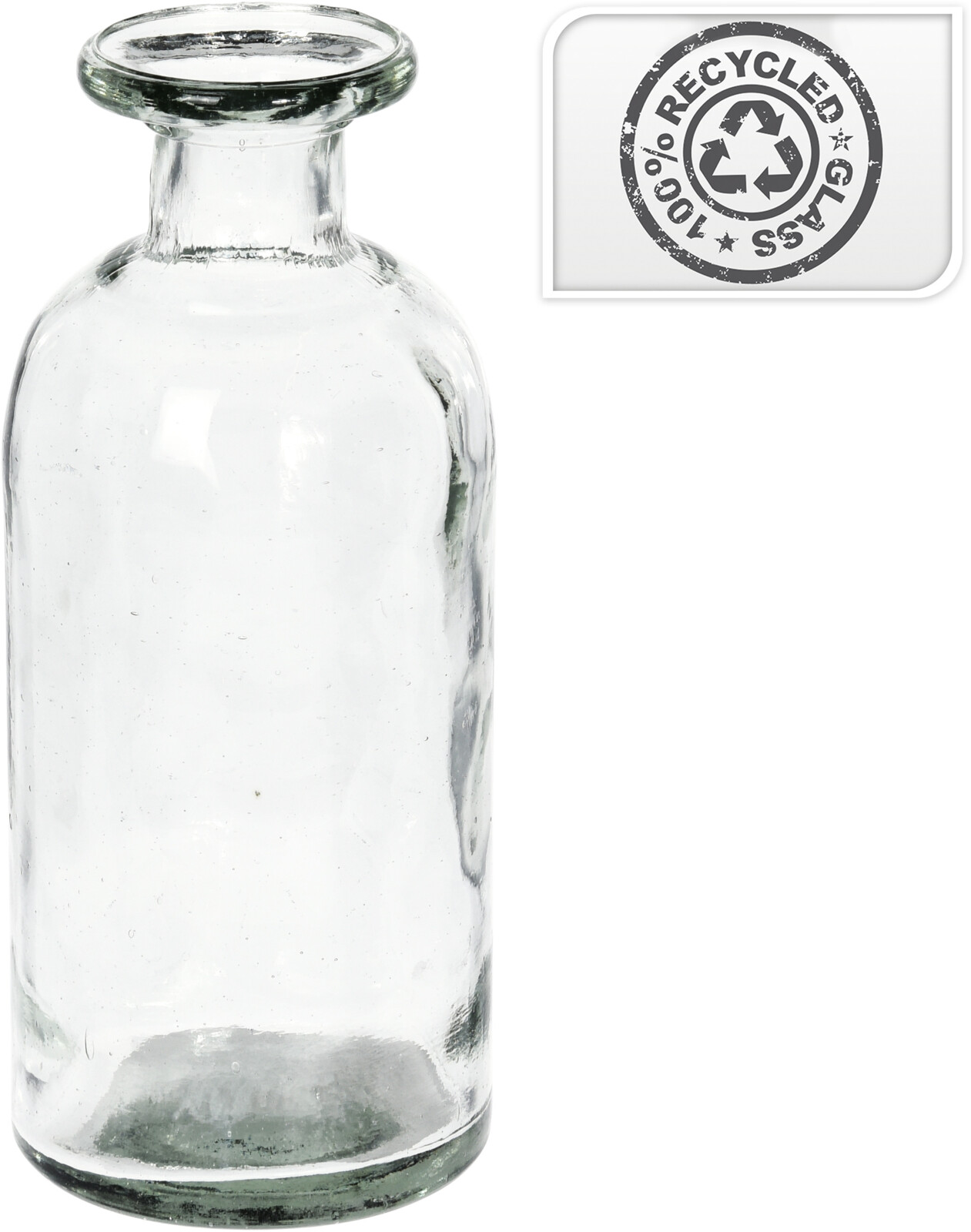 Vase GRAZIA Flasche Karaffe 700ml Glas  transparent ca. /8,5 x 20 cm