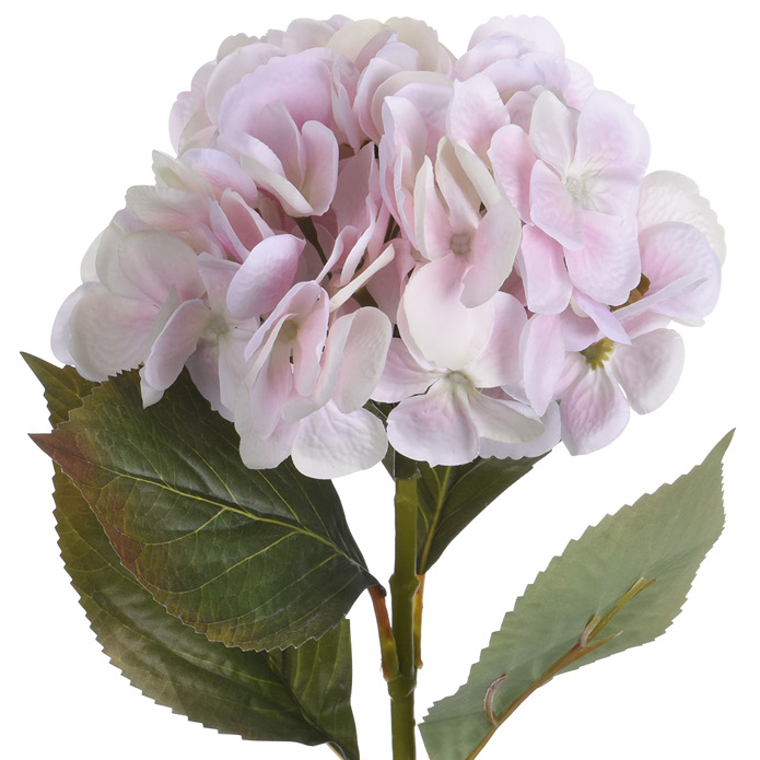 Kunst-Stielblume Hortensie rose 65cm